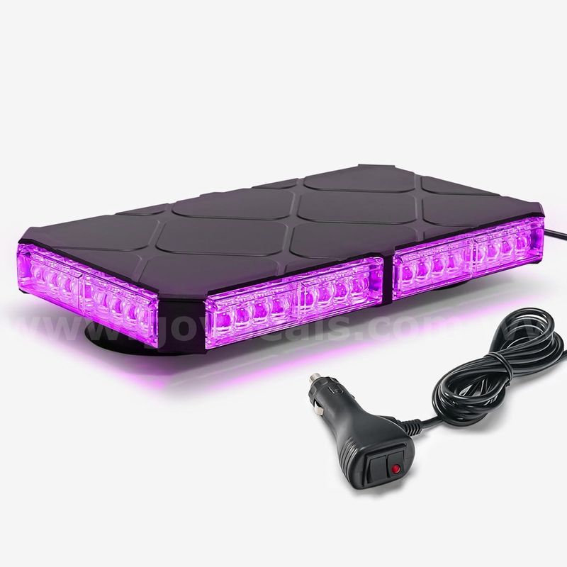 Brand New Purple Led Magnet Mount Mini Light Bar Lightbar Fire Ems Police Security Funeral - Ship Only