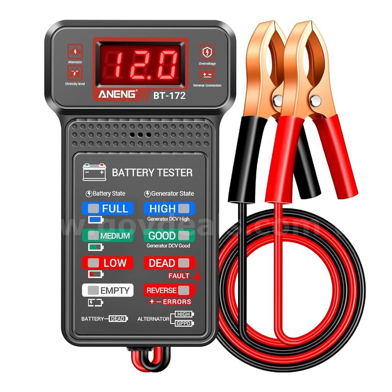Brand New Battery Alternator Tester Analyzer - Car Auto Truck Motorcycle Bike -$13 Reserve - Ship Only