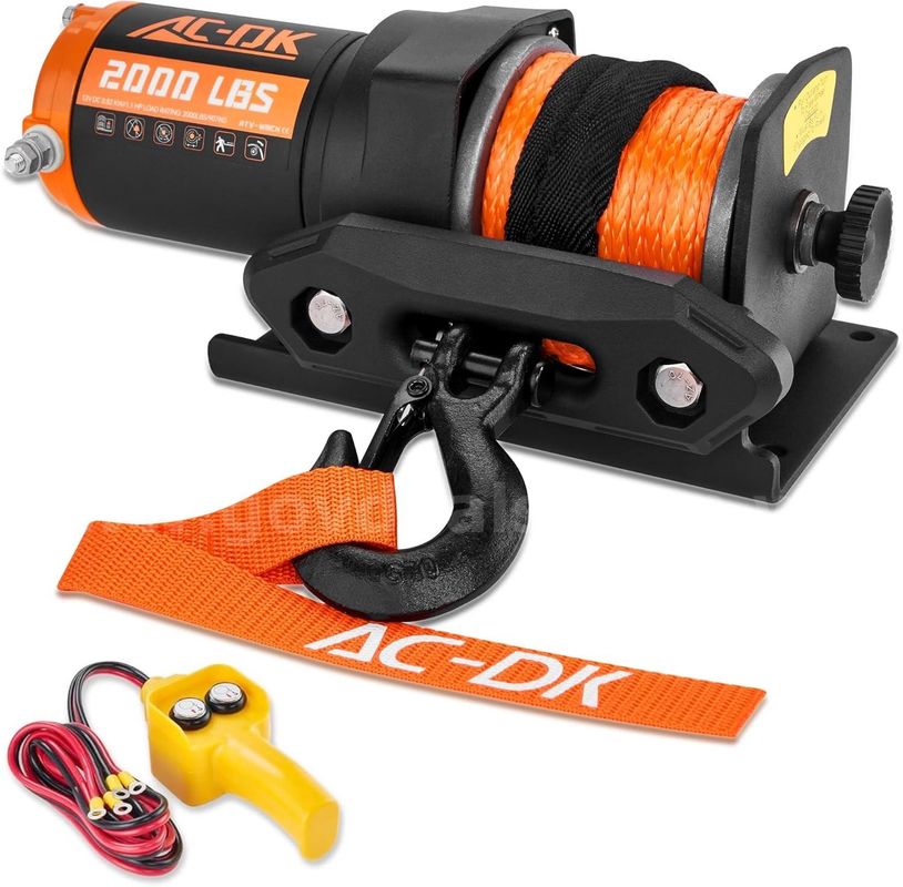 Brand New 2,000 Lb 1.1 Hp Boat Atv / Utv Winch With Wired Remote Control - $75 Reserve - Ship Only