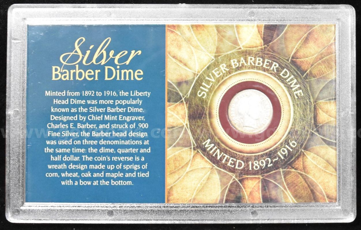 Real Silver Barber 1910 Dime U.S. Us Government Coins Collectible - Shipping Only