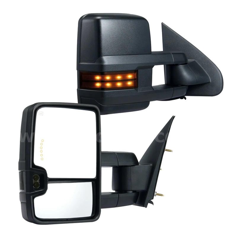 Brand New Pair Heated Electric Tow Mirrors 14-18/19 Chevrolet Silverado Gmc Cadillac - Can Ship!!!