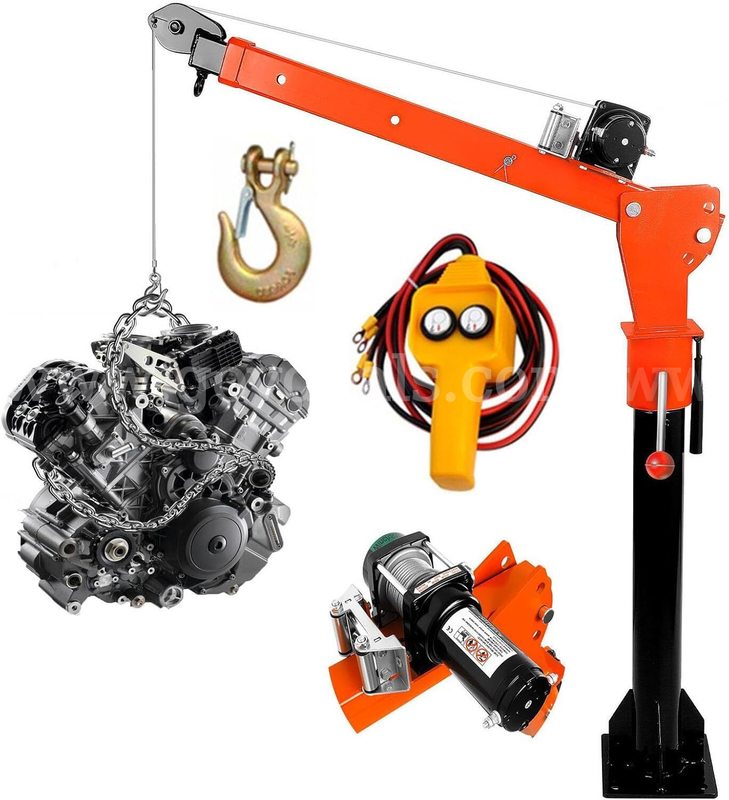 Brand New 1500 Lb Commercial Pickup Truck Crane With Remote Controlled Electric Winch $ $225 Reserve - Shipping Only