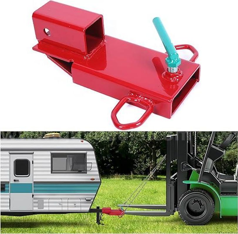 Brand New Forklift Fork Clamp On Trailer Receiver Adapter - $45 Reserve - Shipping Only