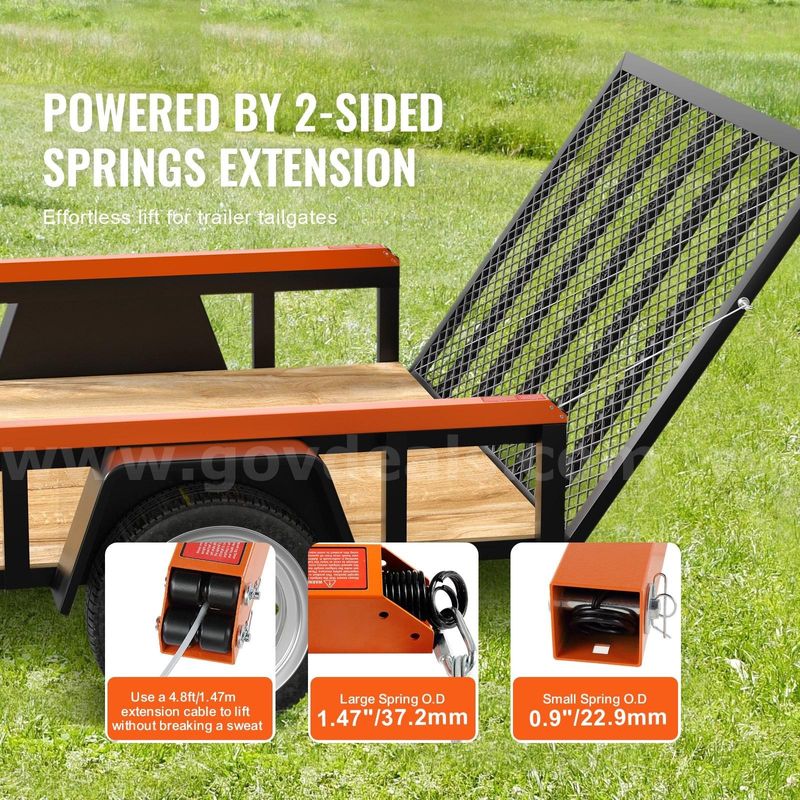 Brand New Pair Of Trailer Tailgate Tail Gate Ramp Lift Springs - $90 Reserve - Shipping Only