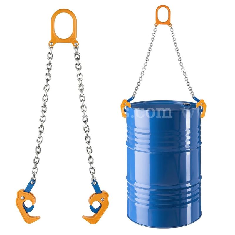 Brand New Drum Barrel Sling Chain Lifter Forklift Hoist - $30 Reserve - Shipping Only