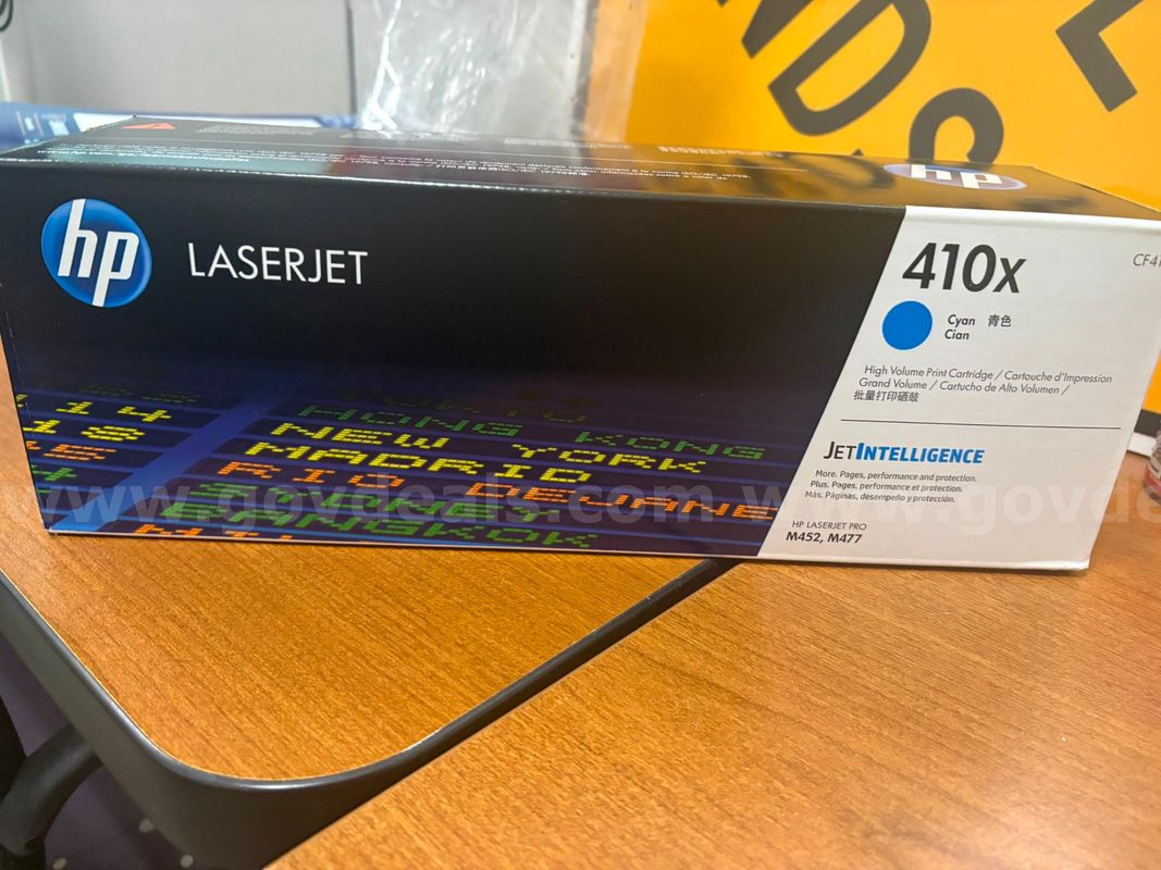 Genuine HP 410X LaserJet Cartridge High yield color toner- CYAN