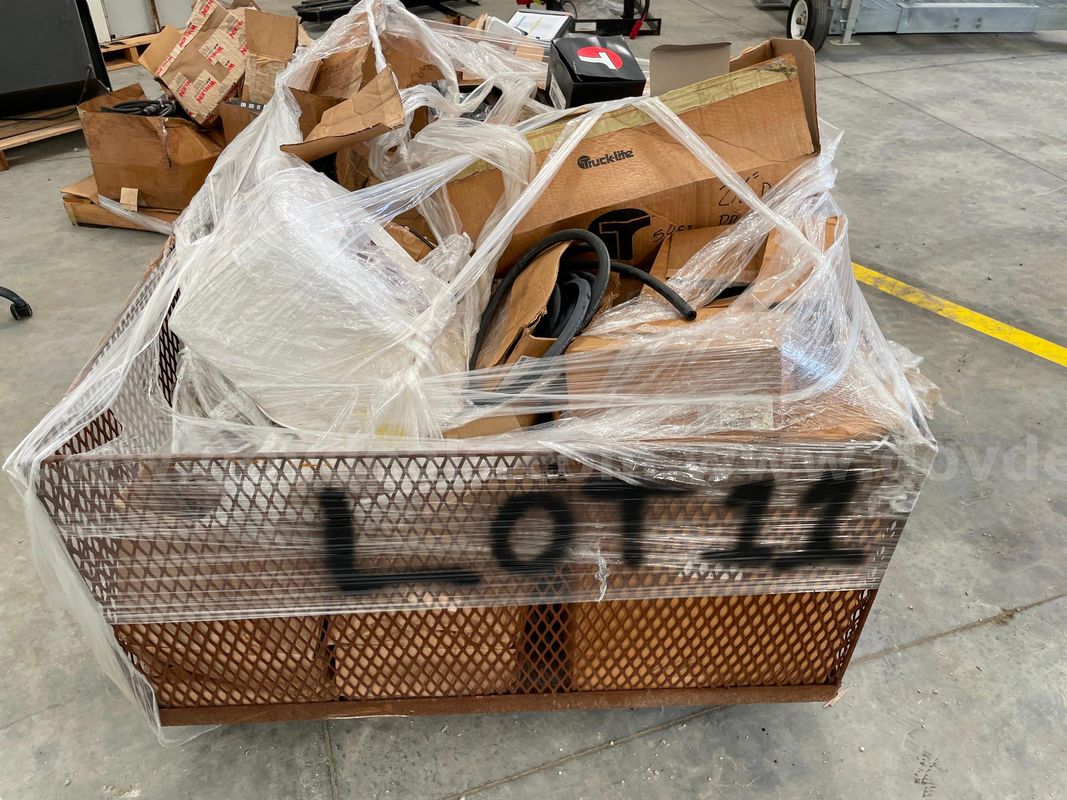 Pallet of International and Freightliner Parts (Hoses, Lights, and Etc.)