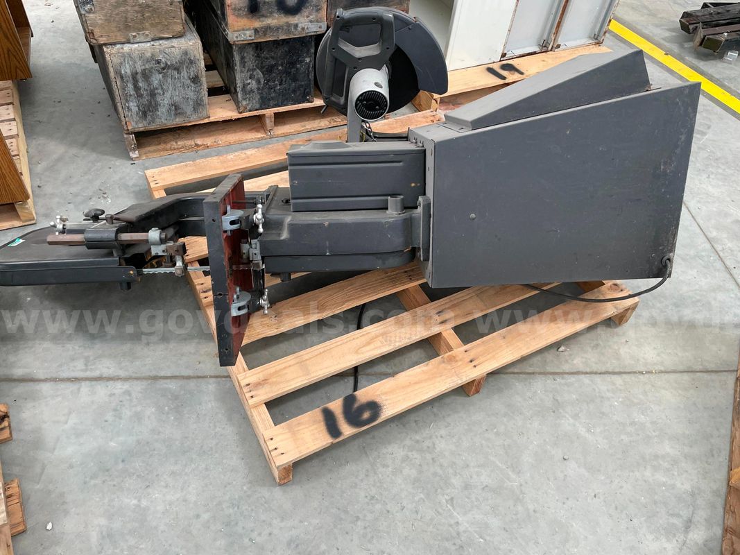 Lot of a Dayton Band Saw and Black and Decker Chop Saw