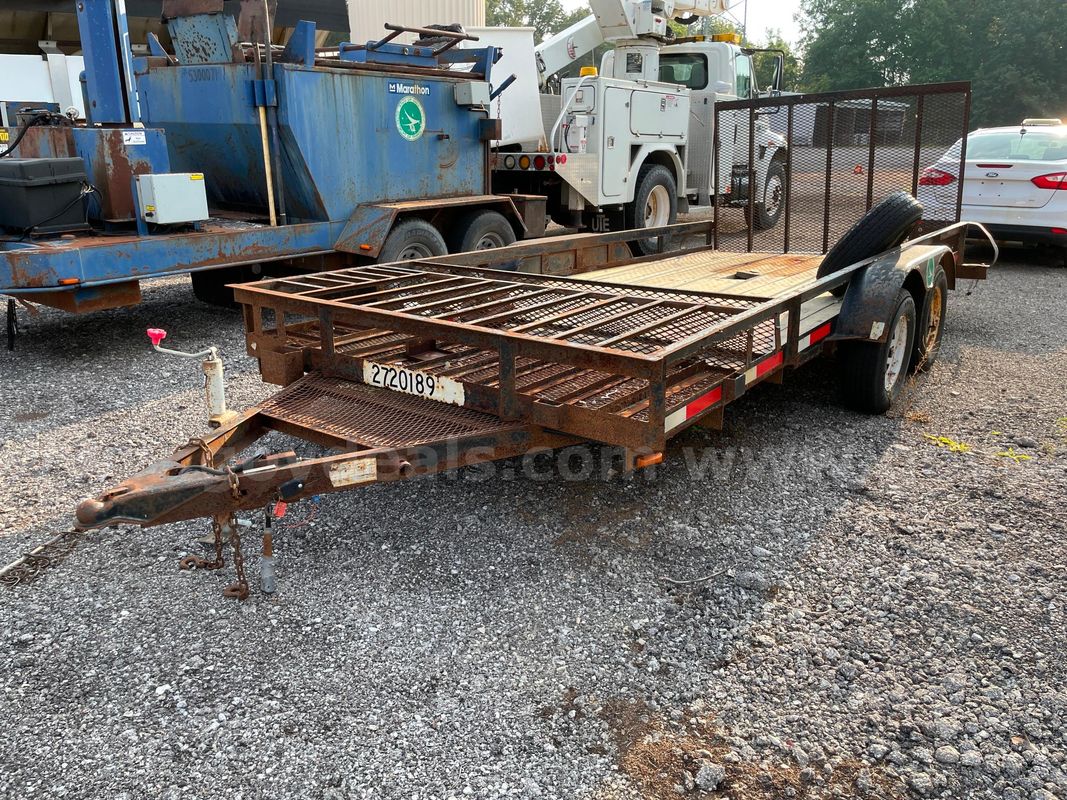 2000 HUDSON Tandem Axle Utility Trailer, Model HTLG16
