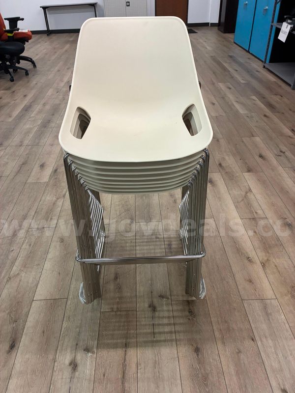 Stools, bar, stackable, lot of 8