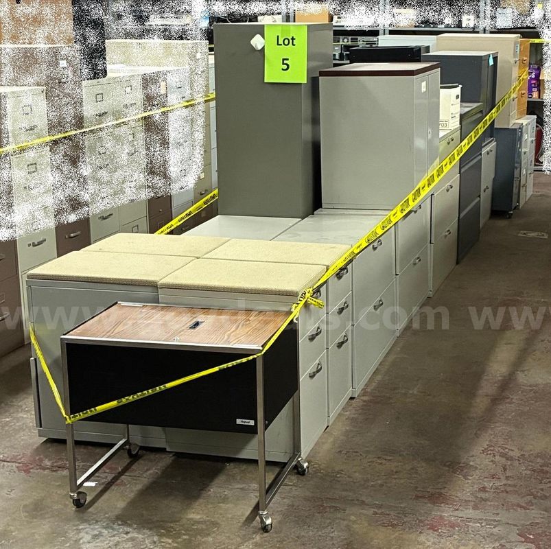 File Cabinets - Lot of Assorted Metal & Wood File Cabinets