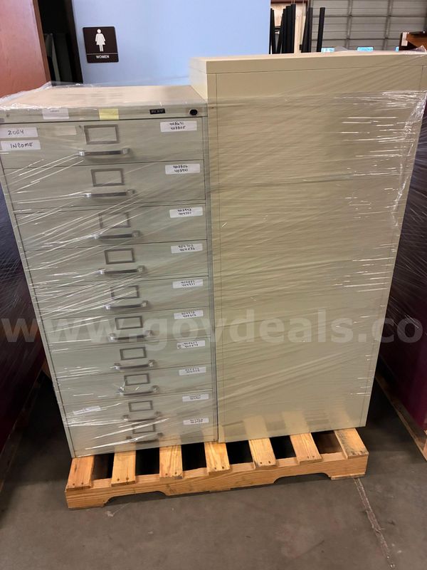 File cabinet, card, lot of 2