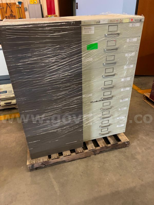 File cabinet, card, lot of 2