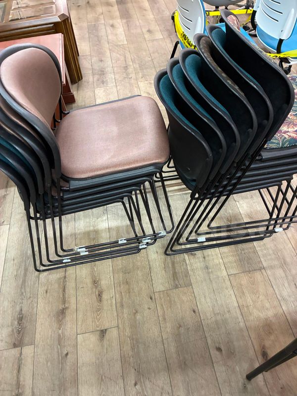 Stackable chairs, lot of 11