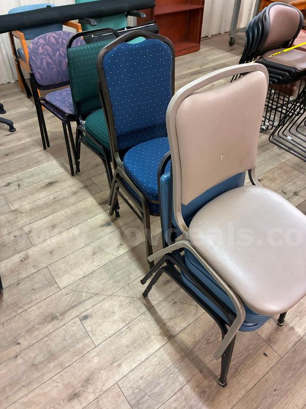 Stackable chairs, lot of 9
