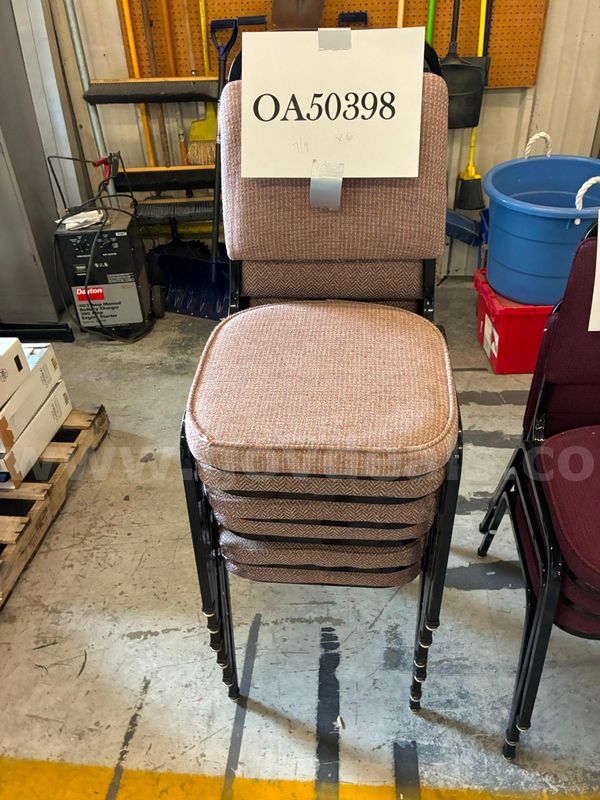 Stackable chairs, lot of 6