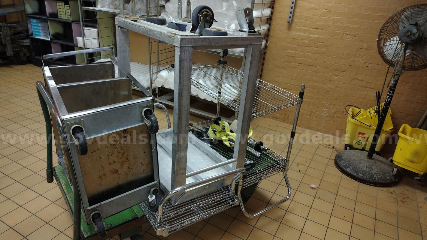 Carts - Lot of 3 Assorted Metal Rack Carts