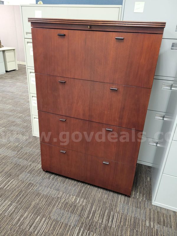 File Cabinet - 4 Drawer - Wood Lateral - 4.8 ft