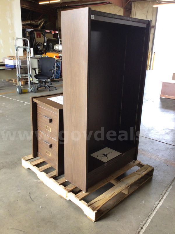 File cabinet and bookcase