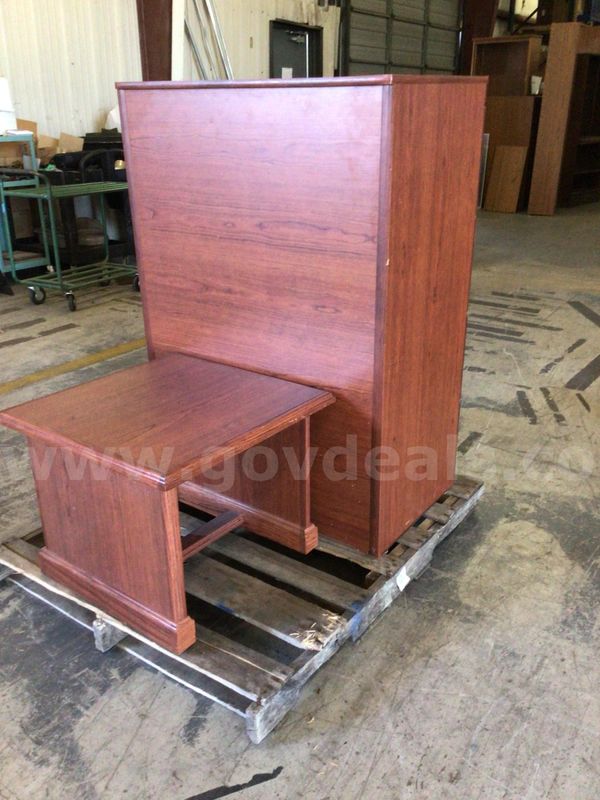 File cabinet and table