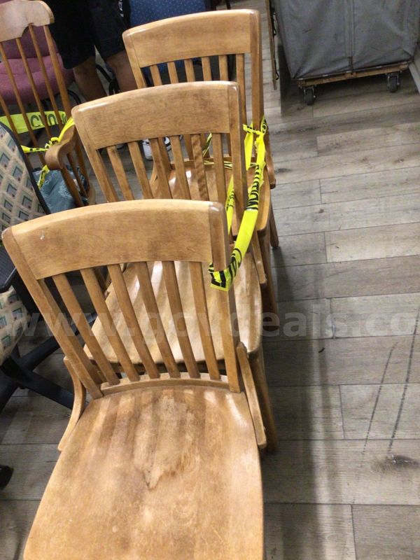 Chairs, stationary, lot of 3