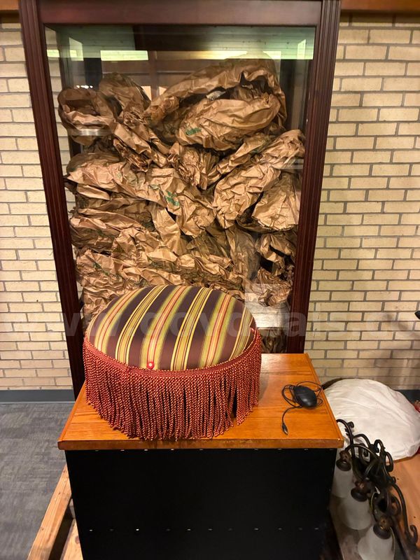 Miscellaneous Furniture - Display Case, File Cabinet & Ottoman