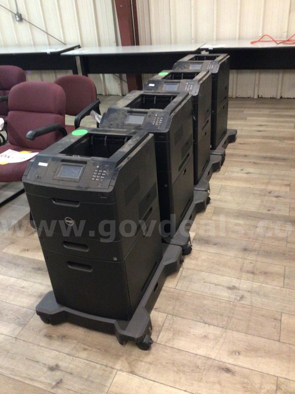 Printers, Dell, lot of 4 - UNTESTED