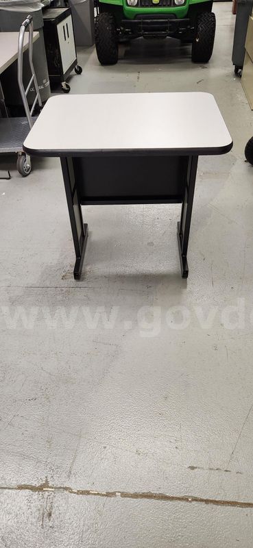 Lot of 3 Student Desks & 1 Adjustable Height Desk