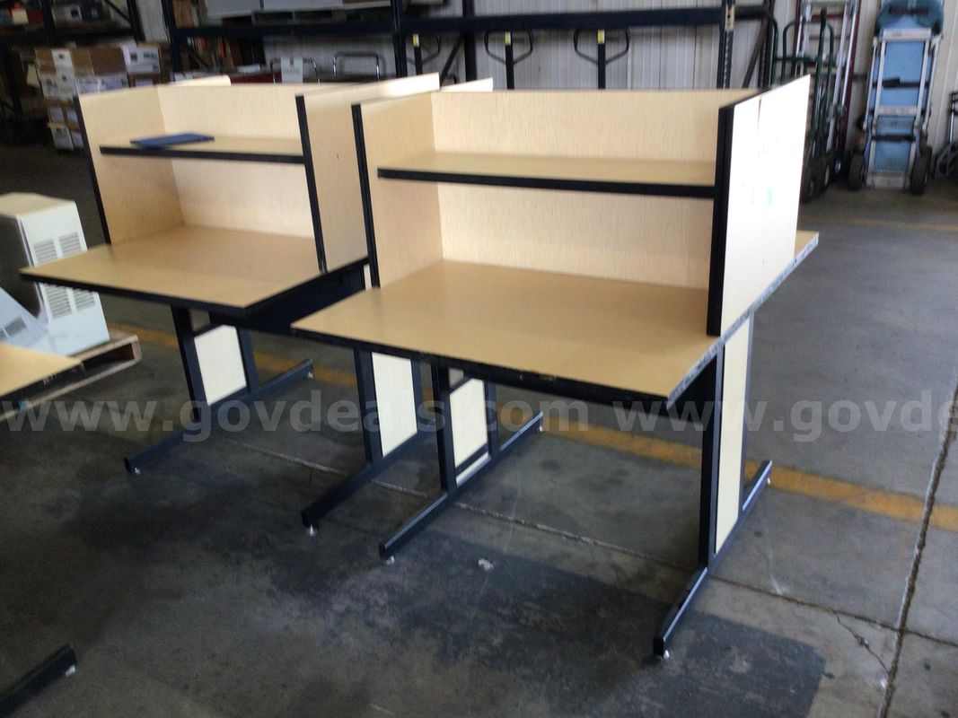 Workstation, double-sided, lot of 2