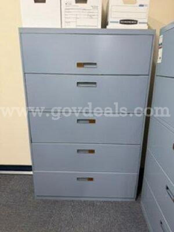 Lot of Metal Lateral File Cabinets