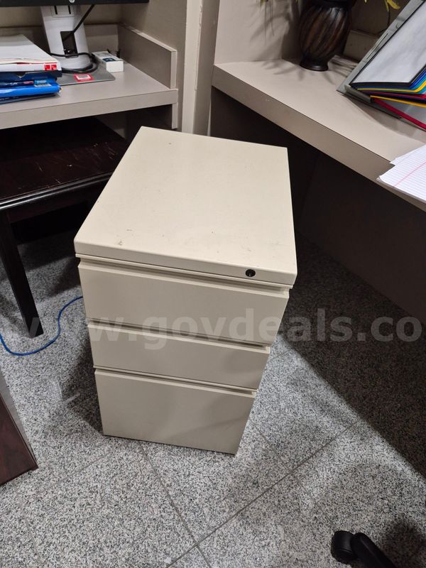 Lot of 10 – 3-Drawer Metal File Cabinet