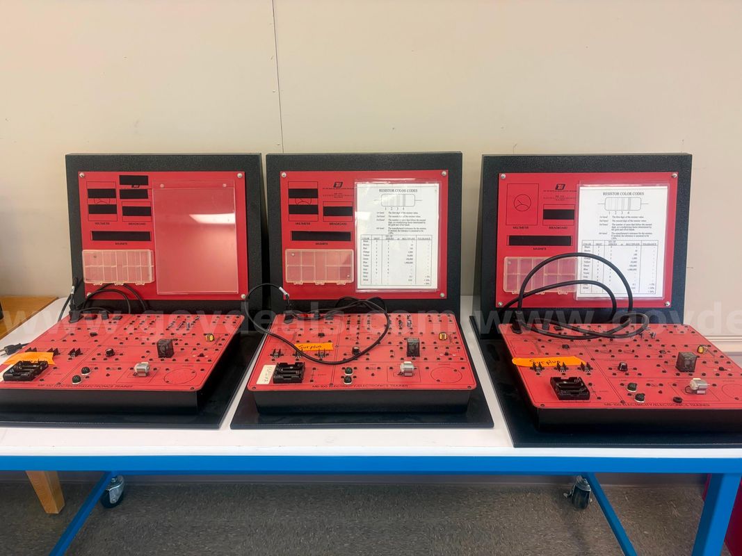 Lot of (3) MB-100 Electricity/Electronics Trainers