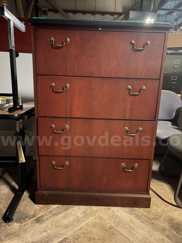 Lot of Wooden File Cabinets