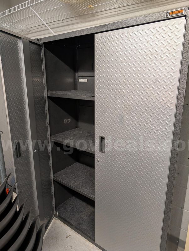 1 Lot of 2 Metal Gladiator Storage Cabinets