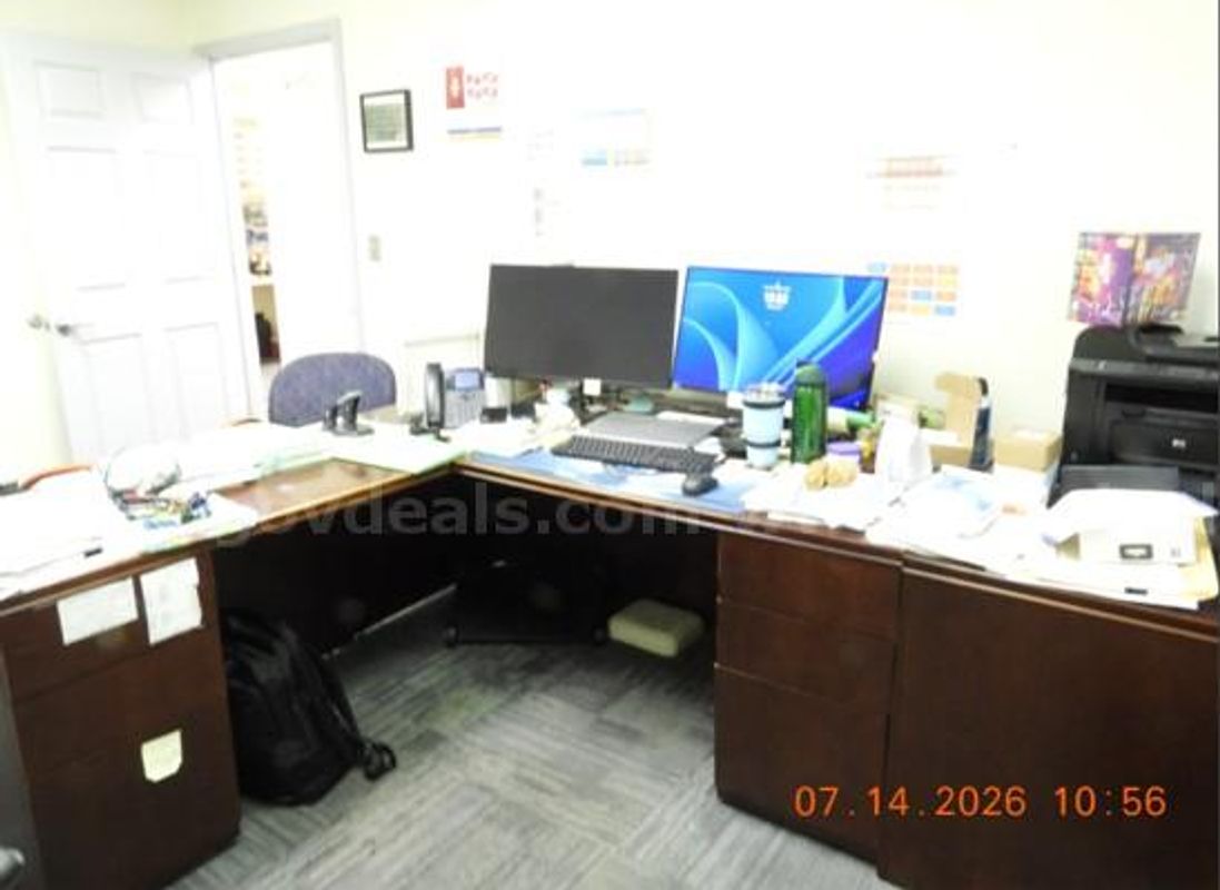 L Shaped Desk & File Pedestal