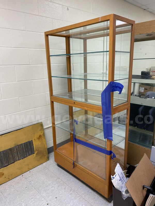 Three Glass Display Cases