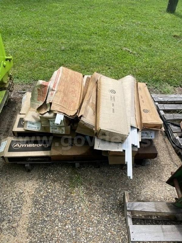 Pallet of Armstrong Suspended Ceiling Grid Components