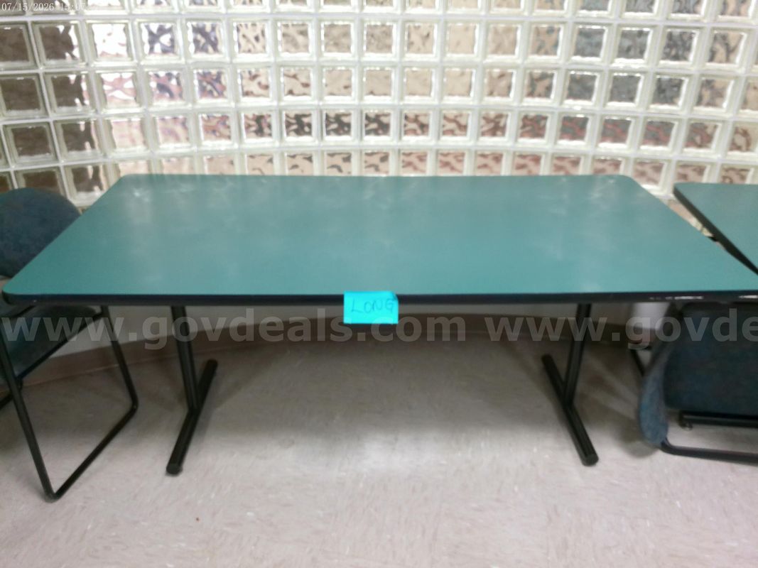 Lot of Green Tables