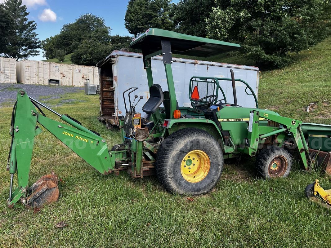 John Deere Tractor 790 with Two Mowing Decks
