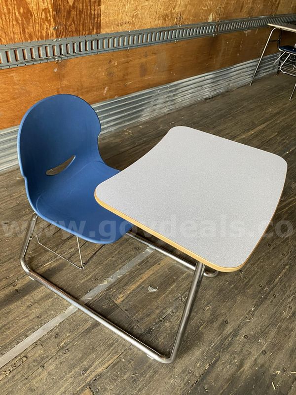 64 Combo School Desks with Bookrack & 5 Separate Chairs