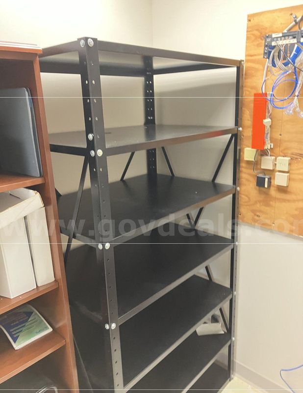 Heavy Duty, 6-Tier Black Metal Shelving Unit