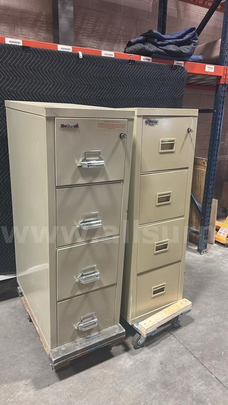 2 Ea., FireKing 4-Drawer Lateral Fire File Cabinet