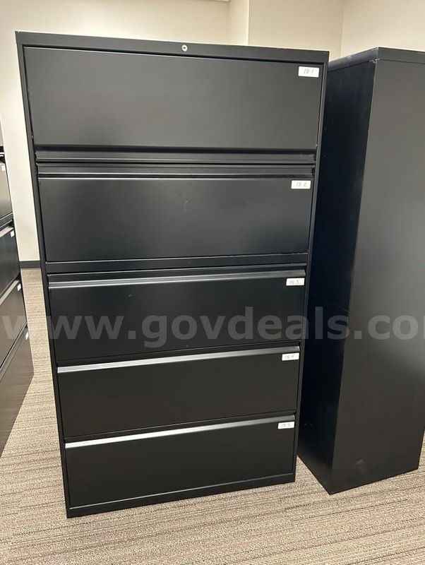 Large Five Drawer Filing Cabinets