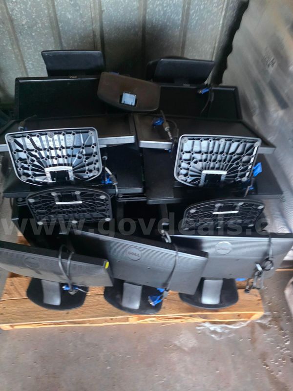 1 LOT DELL DESK TOPS, MONITERS, PRINTERS