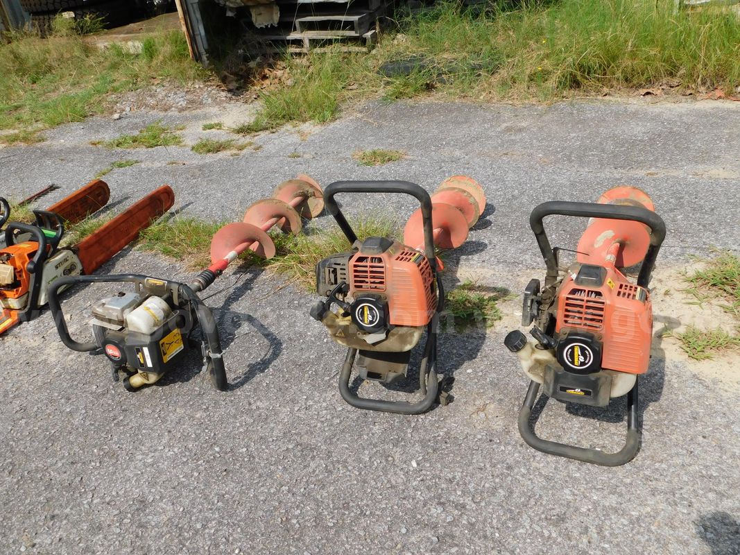 3 AUGERS, GAS POWERED, 2 THUNDERBAY AND 1 VIPER