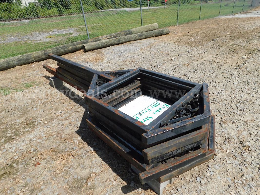METAL SIGN FRAMES, WELL WEATHERED, 7