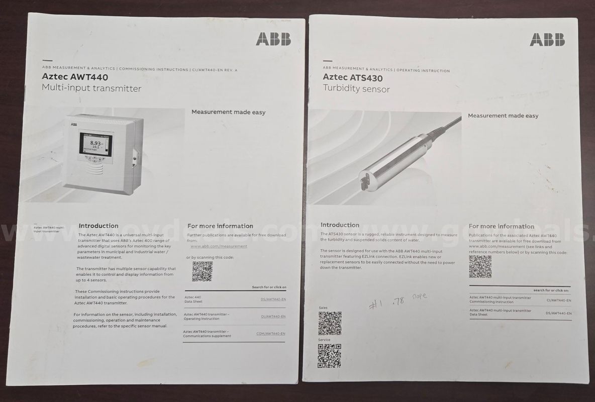 Aztec AWT440 Multi-input transmitter & ATS430 Turbidity and Total Suspended Solids (TSS) Sensor
