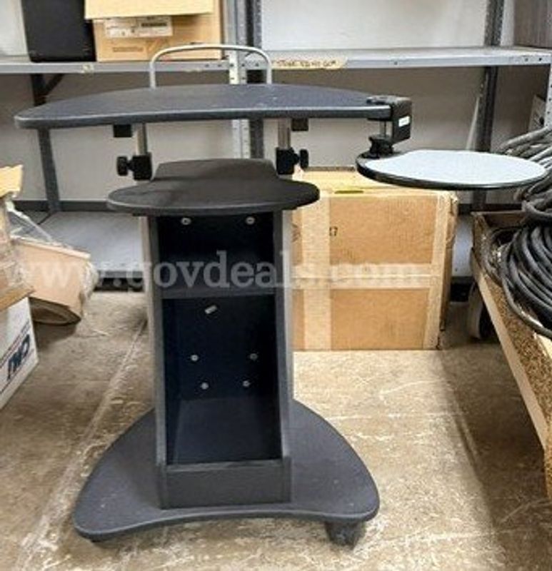 Sit-to-Stand Rolling Laptop Cart