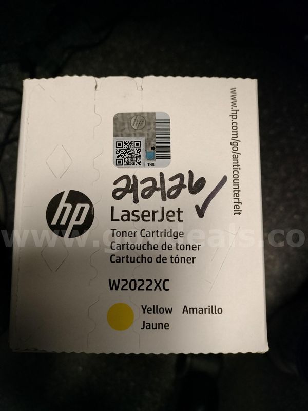 Yellow HP 414X Toner - W2022XC