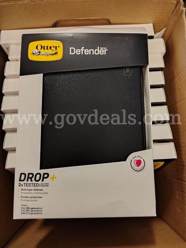9 units - OtterBox Defender Series Case for Apple iPad 7th/8th/9th Gen – Black
